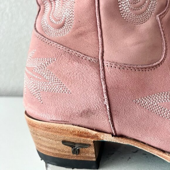Lane LEXINGTON Over the Knee Womens Cowboy Boots 7 Pink Western Cowgirl Lace up - Picture 3 of 16